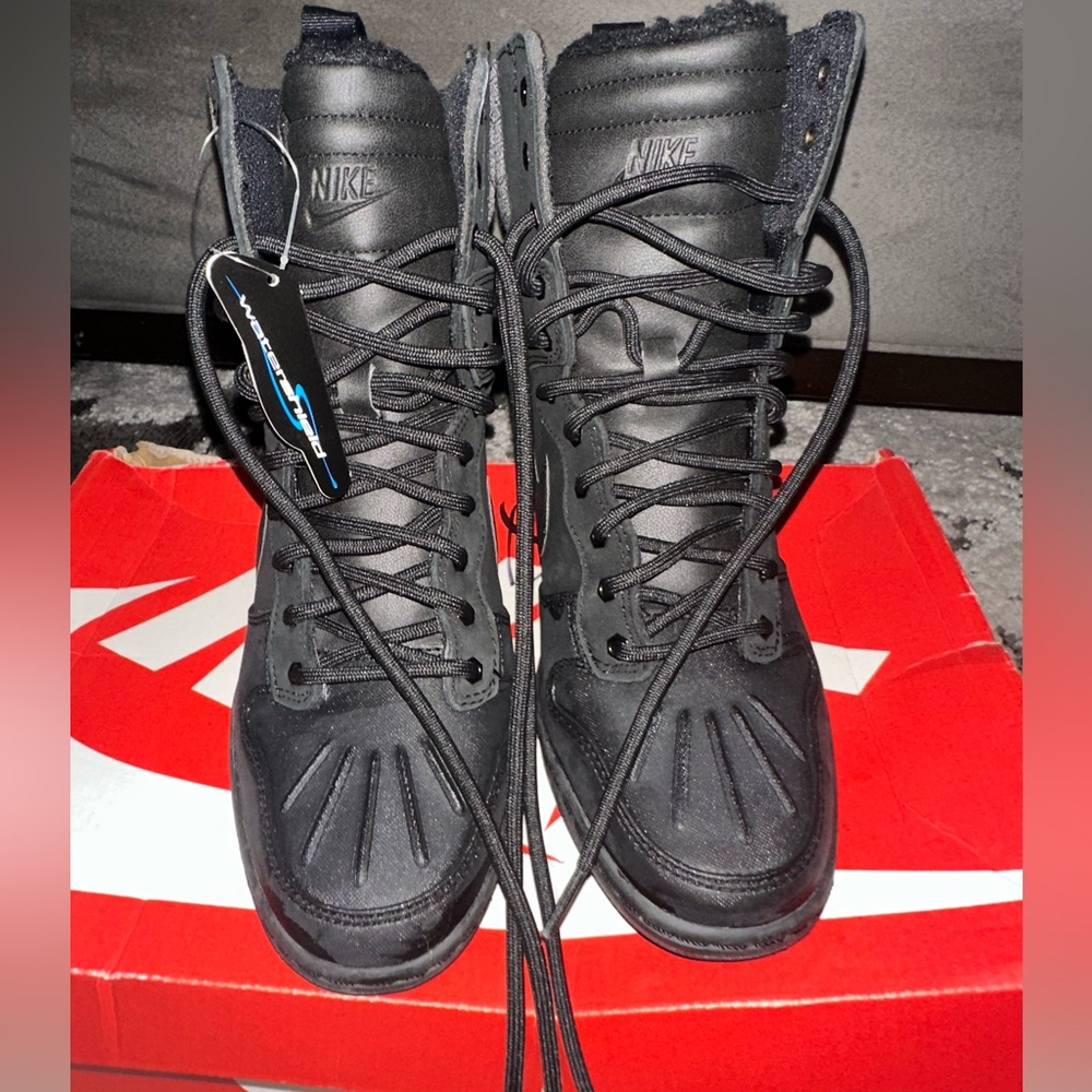 Nike Black High-Top Wedges